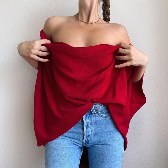 Vintage Wool Plunge Top - Picture 5 of 6